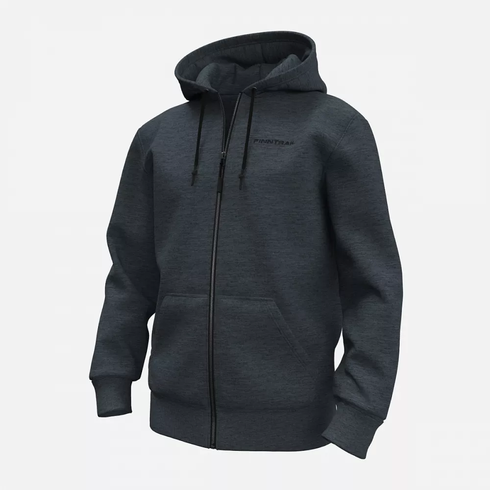 Худи FINNTRAIL Logo Zip 6825 MiddleGrey