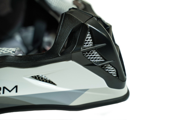 Мотошлем ROQVI STORM бело/черный глянцевый