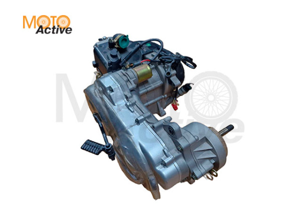 Двигатель скутера в сборе 139QMB 80cc база под 10" колесо ось короткая (не комплект)