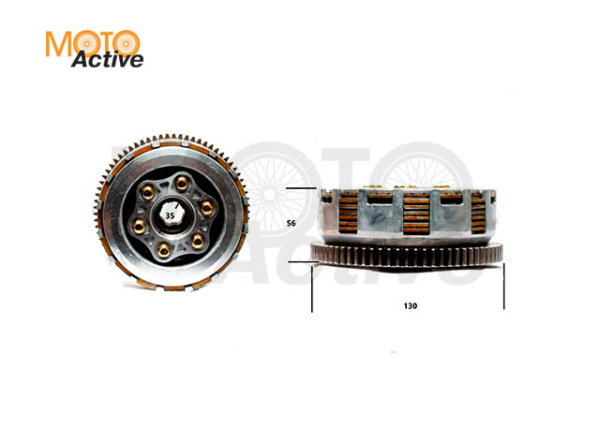 Барабан сцепления в сборе 165FMM (CB250D-G) 169FMM (CB250) 167FMM (CG250) 172FMM-3A (CB250-F)