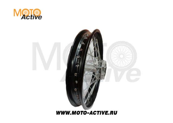 Диск 16"x1.85 (d=17mm) задний сталь черный