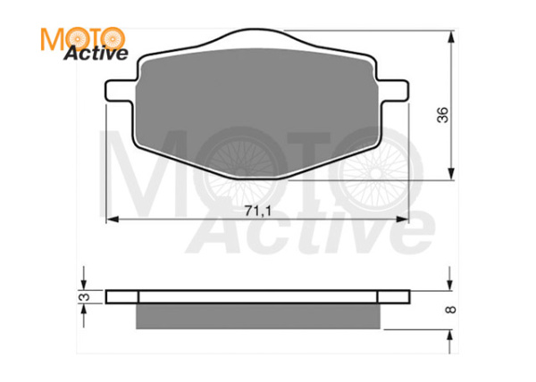 Тормозные колодки GOLD FREN Sintered S3 018 (FA 101)