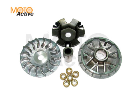 Вариатор Honda Lead -90 в сборе (палец, наружный шкив,ролики)