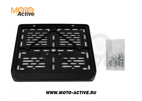 Рамка номерного знака (мото) без надписей (CRAZY IRON)