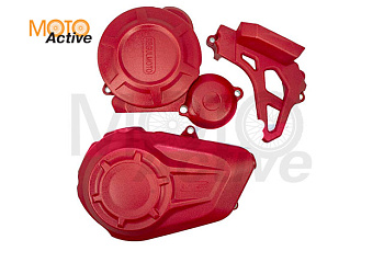 Крышки защитные на двигатель ZS PR c балансирным валом Regulmoto Красный