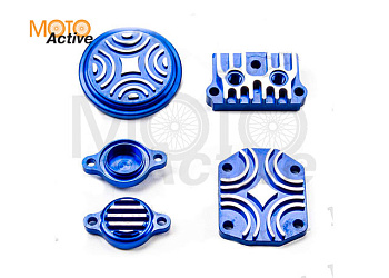 Крышки головки YX150см3 (компл.) CNC синие