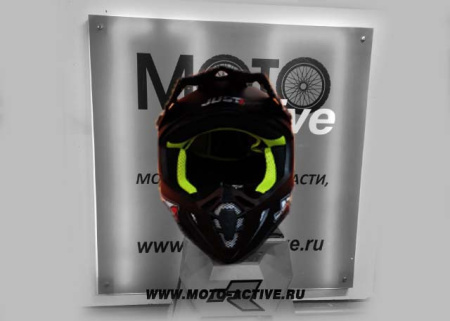 Шлем (кроссовый) JUST1 J38 SOLID, черный матовый