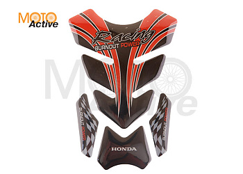 Наклейка на бак HONDA FISH (черная)