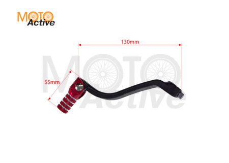 Рычаг переключения передач R-TECH SUZUKI RMZ450 08-22 красный/черный (R-LEVC00RMZ05)