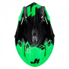 Шлем (кроссовый) JUST1 J38 MASK Hi-Vis, зеленый/серый/черный
