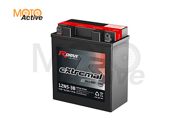 МОТО АККУМУЛЯТОР RDRIVE EXTREMAL SILVER 12N5-3B