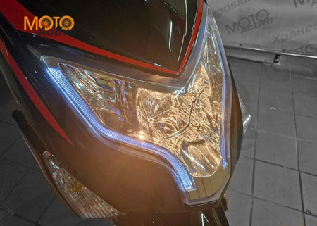 Скутер Regulmoto EAGLE 50 (LJ50QT-3L)  ,Чёрный/красный