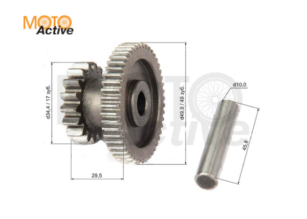 Храповик кикстартера 163QMK с балансиром