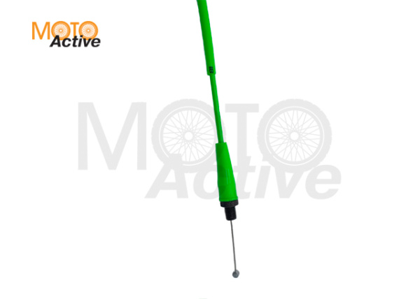 Трос газа 930 130 NIBBI 4T (Cross CB ) возд.охлаждение (L930 мм, общая длина 1060 мм) (Зеленый)