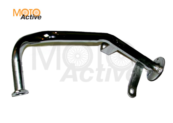 Колено глушителя (для глушителя прямоток) 139QMB 50cc с кронштейном