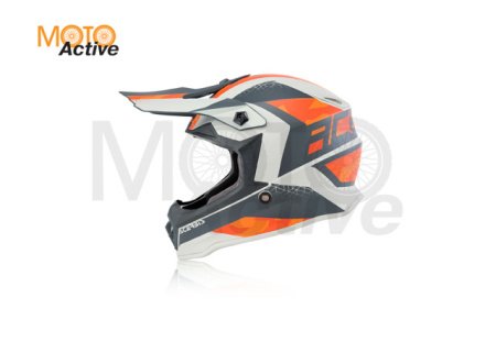 Шлем детский (кроссовый) Acerbis IMPACT STEEL JUNIOR Orange/Grey