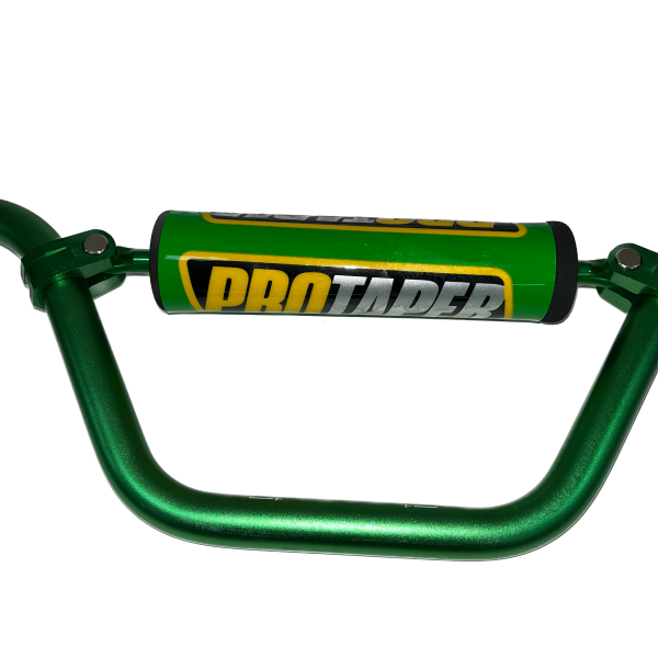 Руль PRO-TAPER алюминевый с перемычкой высокий зеленый