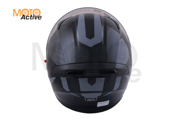 Шлем (интеграл) Ataki JK316 Route, черный/серый глянцевый