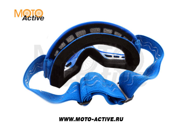 Очки для мотокросса детские ATAKI HB-115 синие глянцевые