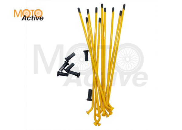 Спицы колеса 17" 10шт. желтые, питбайк Seven