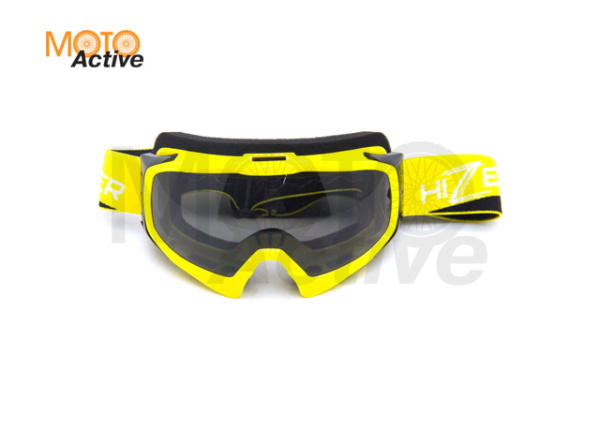 Очки Мотокросс HIZER #12 (желтые)