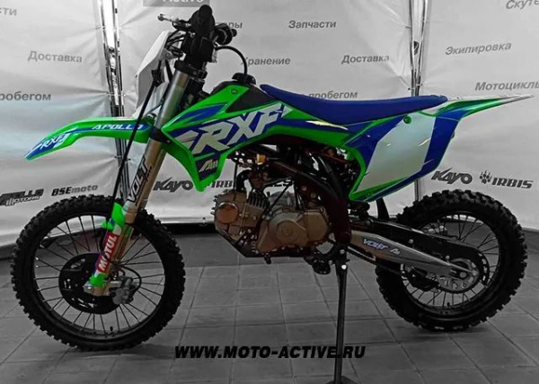 Питбайк APOLLO RXF Freeride 125LE, 19/16 (Зеленый)