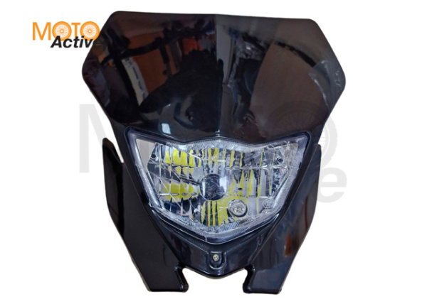 Фара с обтекателем KAYO, (лампа LED) черная