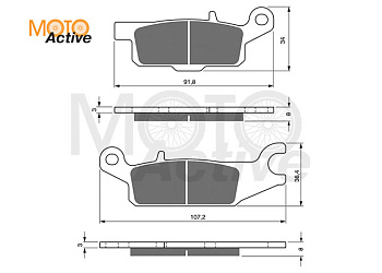 Тормозные колодки GOLD FREN K5 252