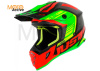 Шлем (кроссовый) JUST1 J38 BLADE, красный/зелёный/чёрный матовый