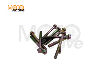 Болт М6х50 фланцевый с шестигранной головкой (10 шт)