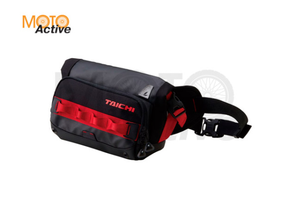 Сумка на пояс водонепроницаемая Taichi WP HIP BAG Black/Red, 5L