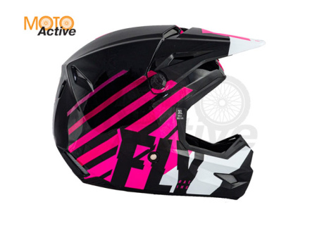 Шлем (кроссовый) FLY RACING KINETIC THRIVE, розовый/черный/белый (2021)