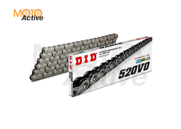 Цепь DID 520VO O-Ring 118 звеньев, замок-защелка