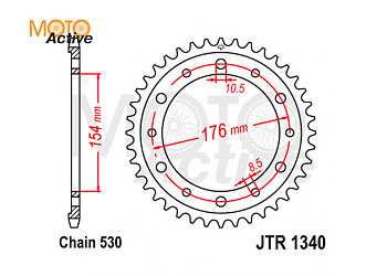 Звезда ведомая JTR1340.43 ZBK
