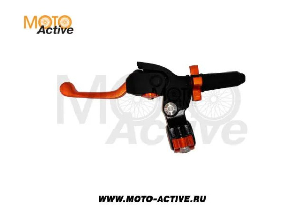 Рычаг сцепления в сборе GR1 складной оранжевый CNC