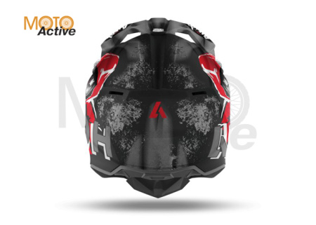 Кроссовый шлем Airoh Wraap Alien Red Matt