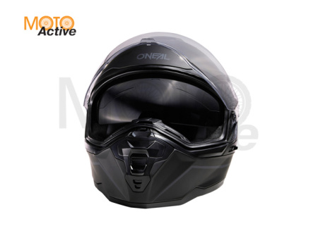Шлем кроссовый со стеклом O'NEAL D-SRS Solid V24, черный