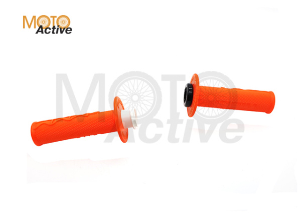 Ручки руля (грипсы) NIBBI Racing "Lock-on" (Оранжевые)