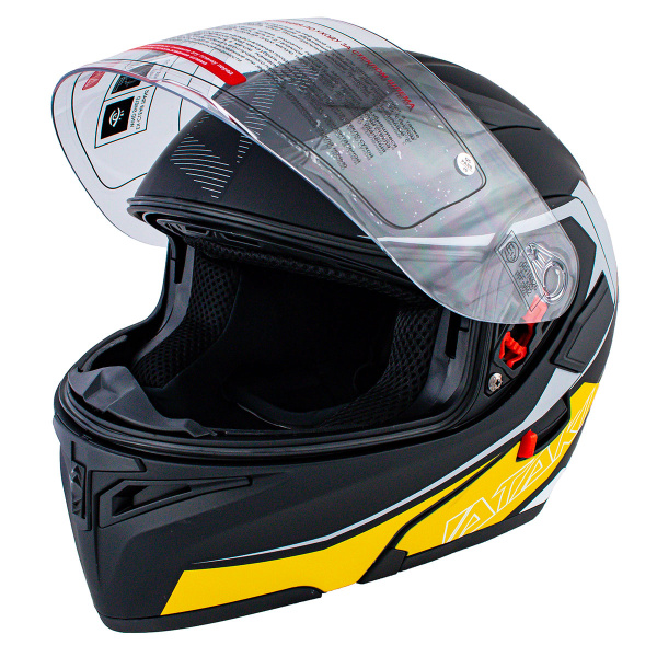 Шлем модуляр ATAKI JK902 Spot (желтый/серый/черный матовый)