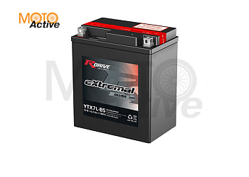 МОТО АККУМУЛЯТОР RDRIVE EXTREMAL SILVER YTX7L-BS