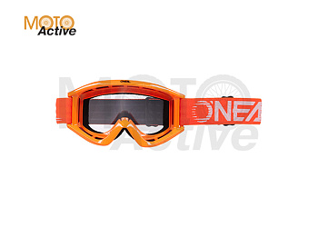 Маска кроссовая O'NEAL B-Zero V.22, оранжевый, прозрачные линзы
