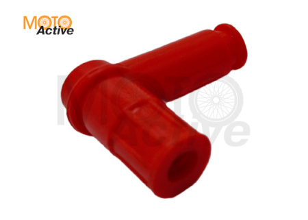 Колпачок свечной мото силикон (красный)