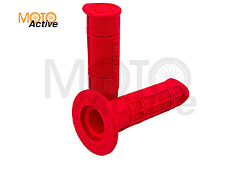 Ручки руля (грипсы) NIBBI Racing "Enduro Pro", цветные(красные)