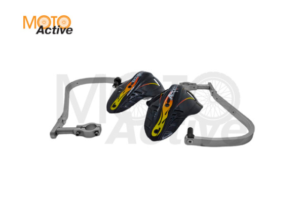 Защита рук с пластиковыми щитками ACCEL HGS-02 28.6мм (серебро)