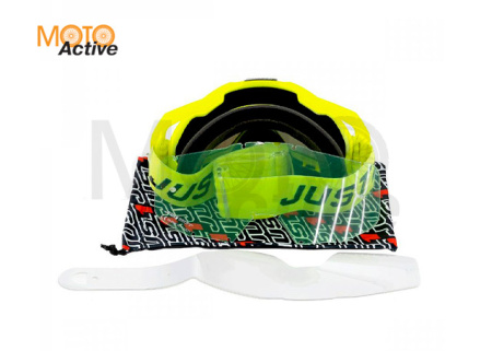 Очки для мотокросса JUST1 IRIS PULSAR желтые с прозрачной линзой