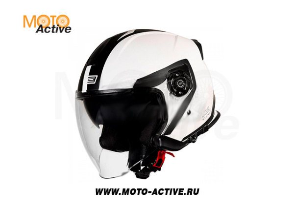 Шлем (открытый) Origine Palio Techy, белый/серый