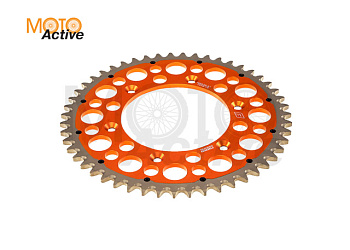 Звезда ведомая биметаллическая GR1, GR7 ( JT R897) 520-51 оранжевая NIBBI