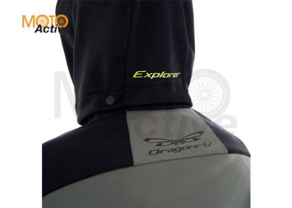 Куртка мужская с капюшоном Explorer 2.0 Dragonfly Grey Lemon