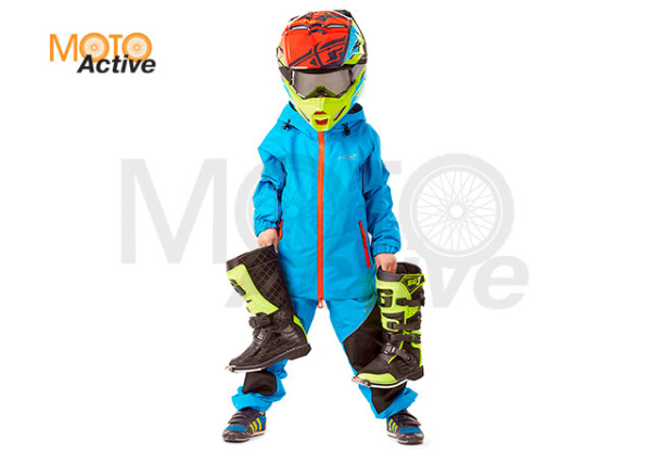 Детский комплект дождевой (куртка, брюки) EVO Kids BLUE (мембрана)