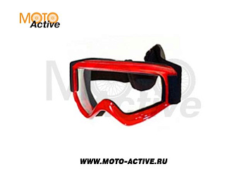 Очки для мотокросса SM-G39 красные глянцевые